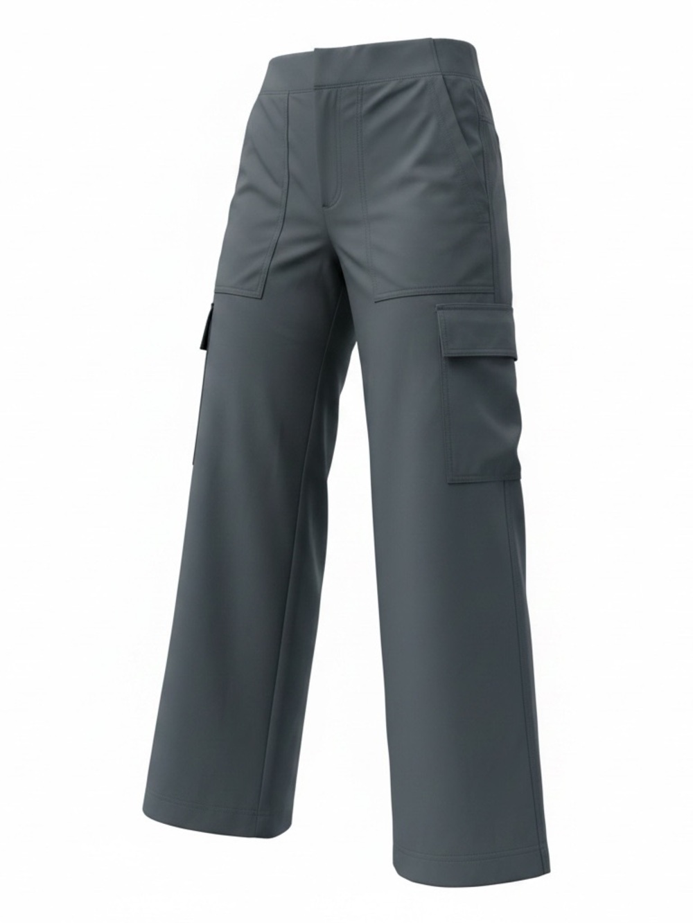 Athleta Women's Wide-Leg Cargo Pants - Charcoal
